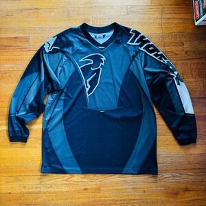 Thor Phase Mens Long‎ Sleeve Motocross Jersey Shirt XL Black Gray White